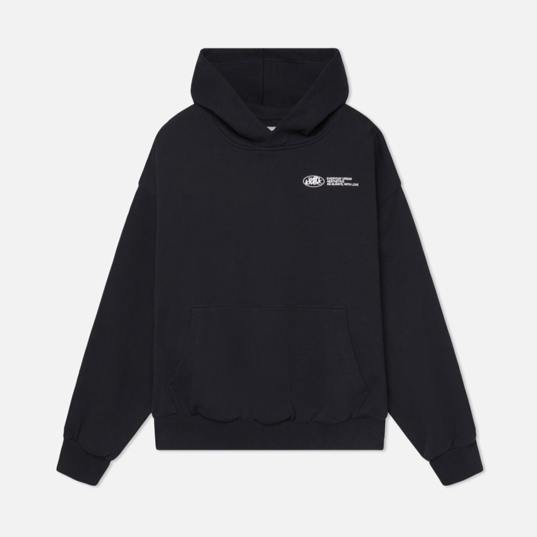 Navy Althéon dames hoodie, essentiële vrouwenkleding voor een stijlvolle en comfortabele look.