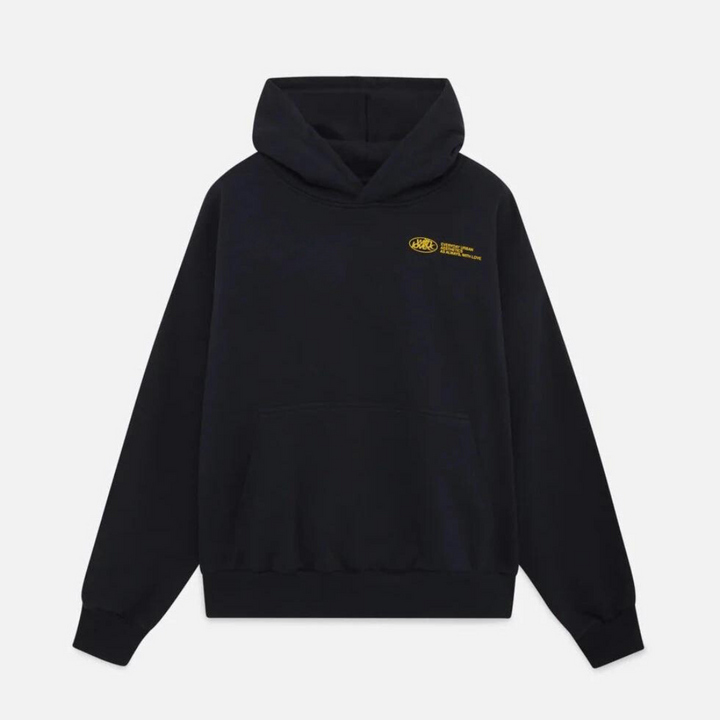 Zwarte Althéon dames hoodie, comfortabele pullover, perfect voor herfst en winter dagelijkse kleding.