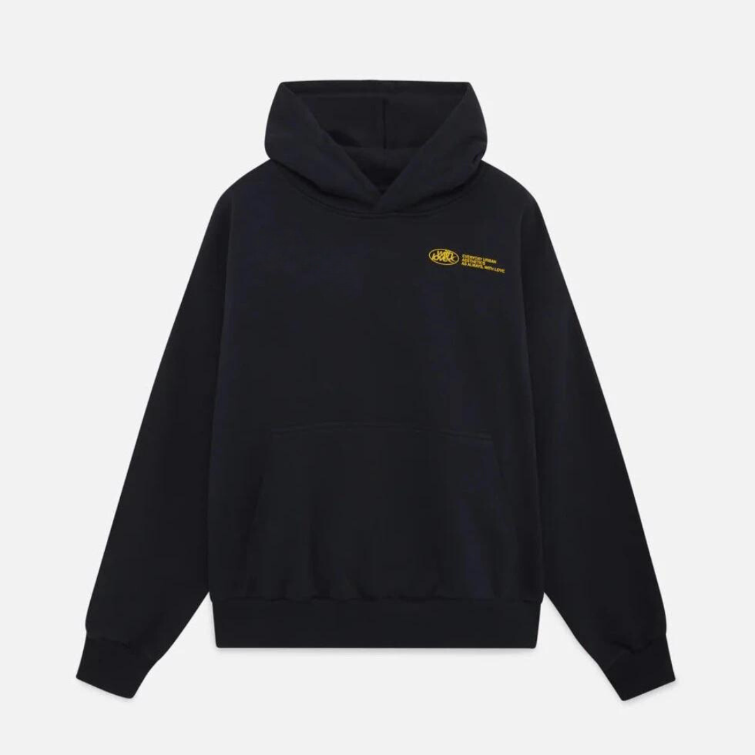 Stijlvolle dames hoodie met unieke statement rugopdruk. Comfortabele capuchontrui, perfect voor casual mode.
