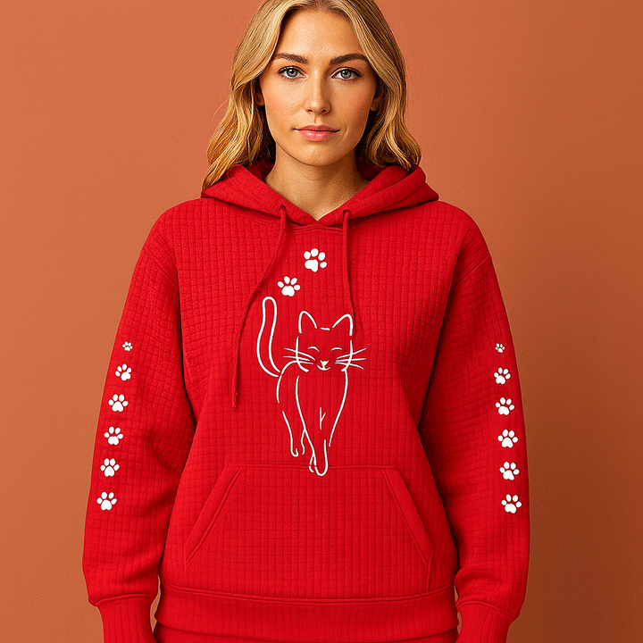 Casual dames hoodie voor dagelijks gebruik; warme en comfortabele trui voor ontspanning thuis of onderweg.