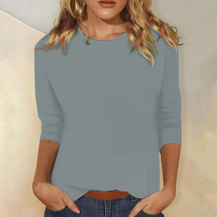 "Dames shirt met lange mouwen, comfortabel en stijlvol, verkrijgbaar in roze, wit, paars, lichtblauw, blauw en zwart."