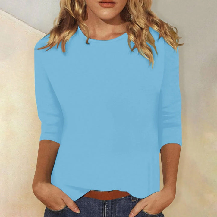 "Dames shirt met lange mouwen, comfortabel en stijlvol, verkrijgbaar in roze, wit, paars, lichtblauw, blauw en zwart."