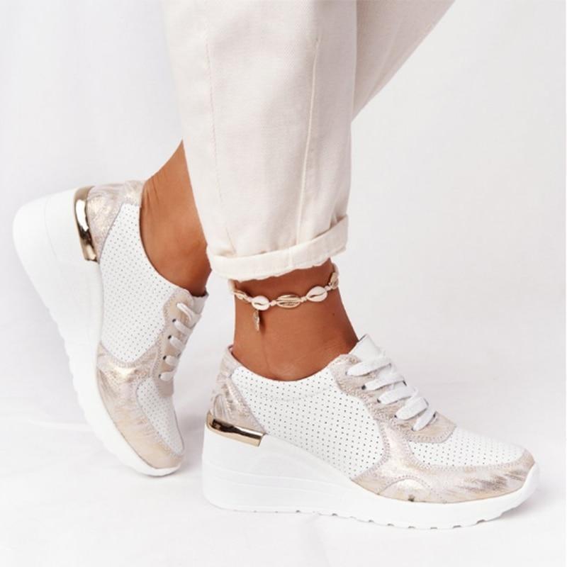 Trendy modieuze dames sneakers voor vrouwen, sportief en casual, met versterkte zool voor dagelijks loopcomfort.