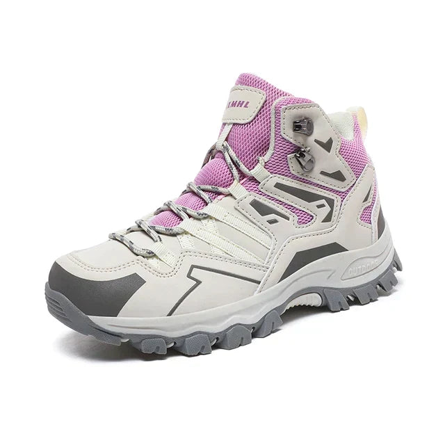 Dames outdoor schoenen, waterdicht, met geavanceerde griptechnologie voor maximale veiligheid.