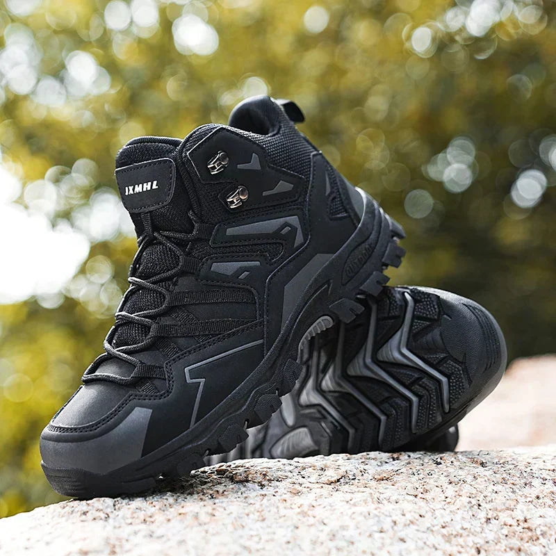 Stevige waterdichte dames wandelschoenen met antislipzool, ideaal voor outdoor activiteiten.