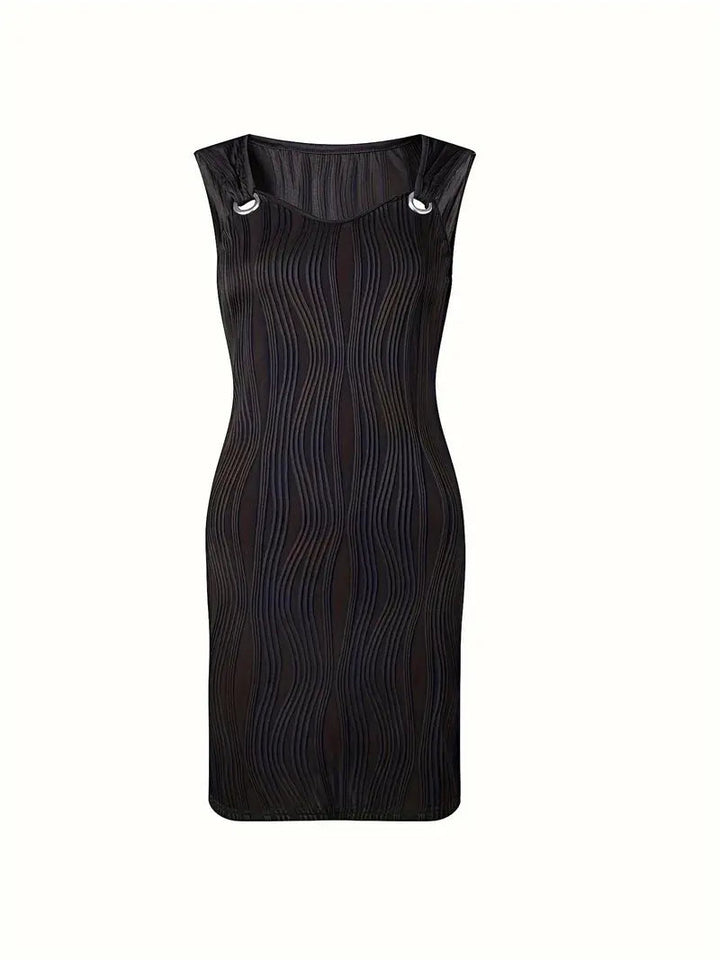 Comfortabele en stijlvolle dames V-hals A-lijn mini jurk. Een essentieel kledingstuk voor de zomer.