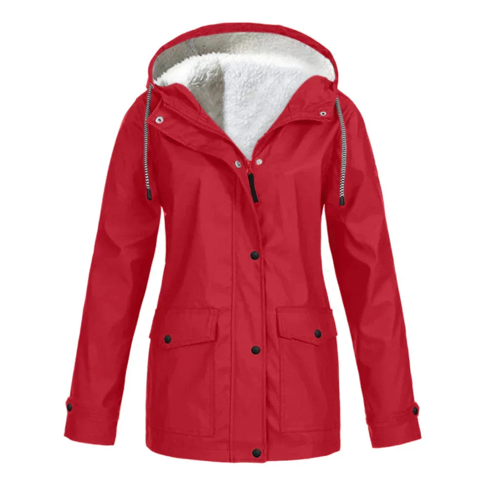 Trendy dames regenjas, modieuze waterdichte jas voor een stijlvolle uitstraling. All-season kleding voor dames.