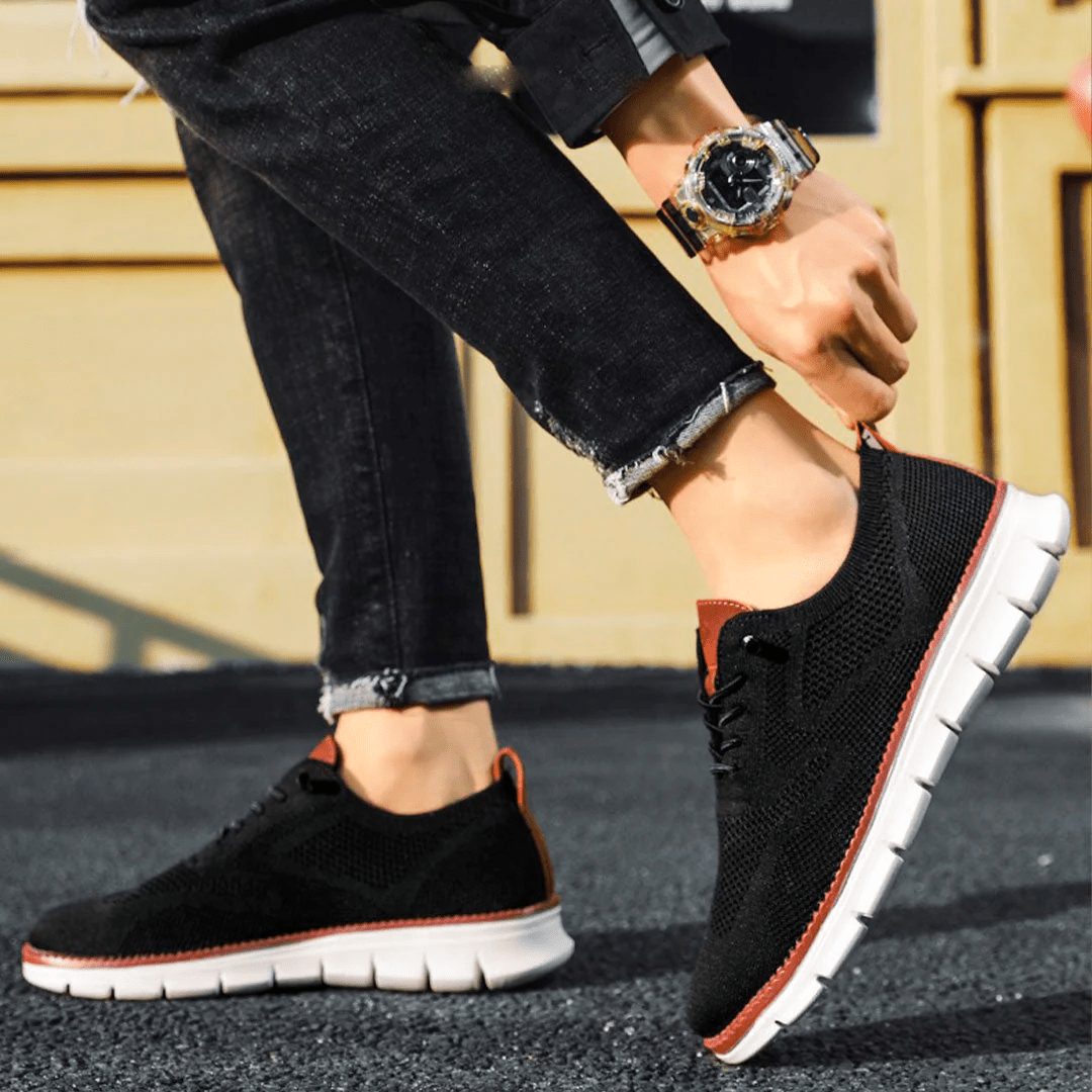 Comfortabele heren David sneakers, stijlvolle veterschoenen voor een casual look.