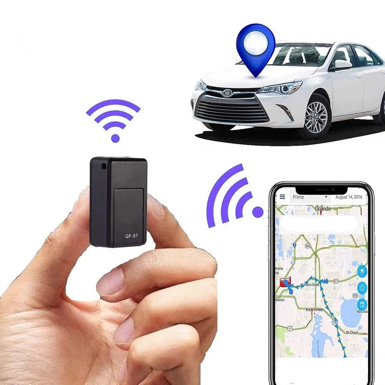 Mini magnetische GPS tracker voor auto; draadloze realtime voertuigbeveiliging & antidiefstal.