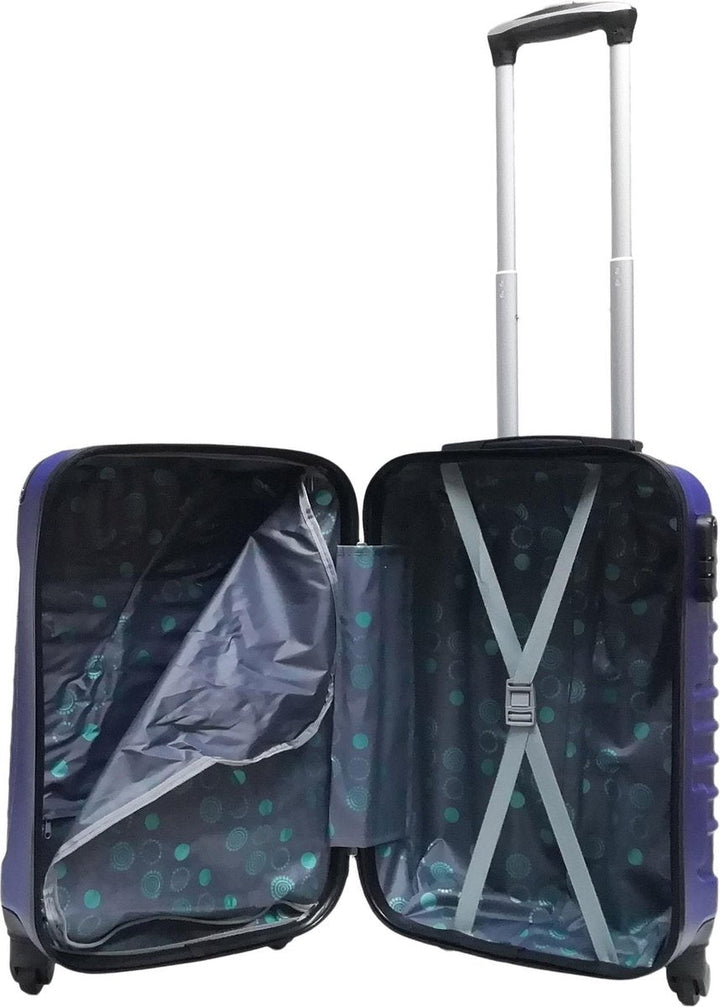 Lichtgewicht donkerblauwe hardcase koffer set, 2-delig, perfect voor al je reisavonturen en bagage.