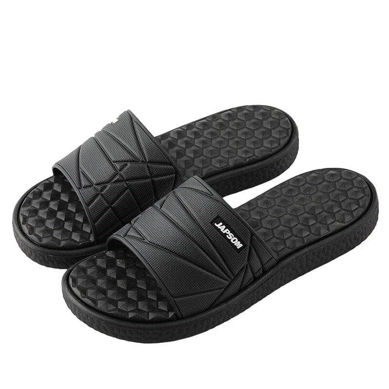 Blauwe casual heren orthopedische slippers, perfect voor een ontspannen en gezonde zomer.