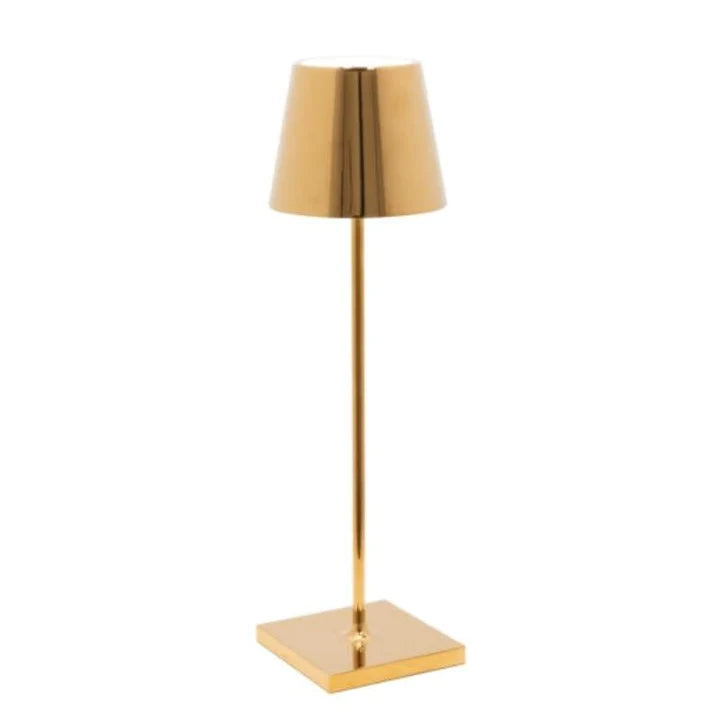 "Draadloze oplaadbare tafellamp, slank en modern ontwerp, ideaal voor elk interieur, met touch bediening en USB oplaadbaar."