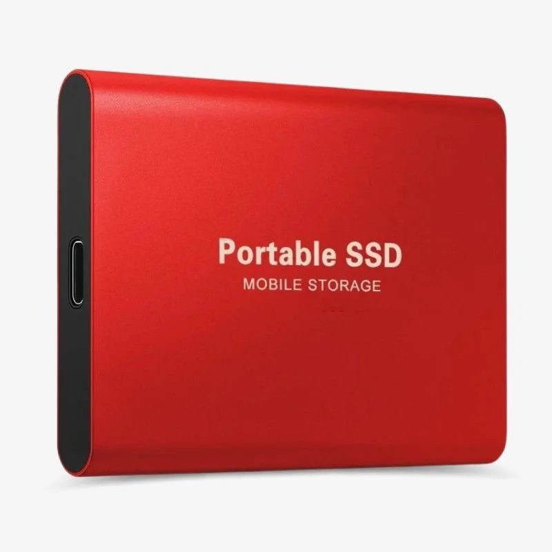Ultrasnelle, compacte externe SSD (1-4TB) voor draagbare dataopslag en snelle backups onderweg.