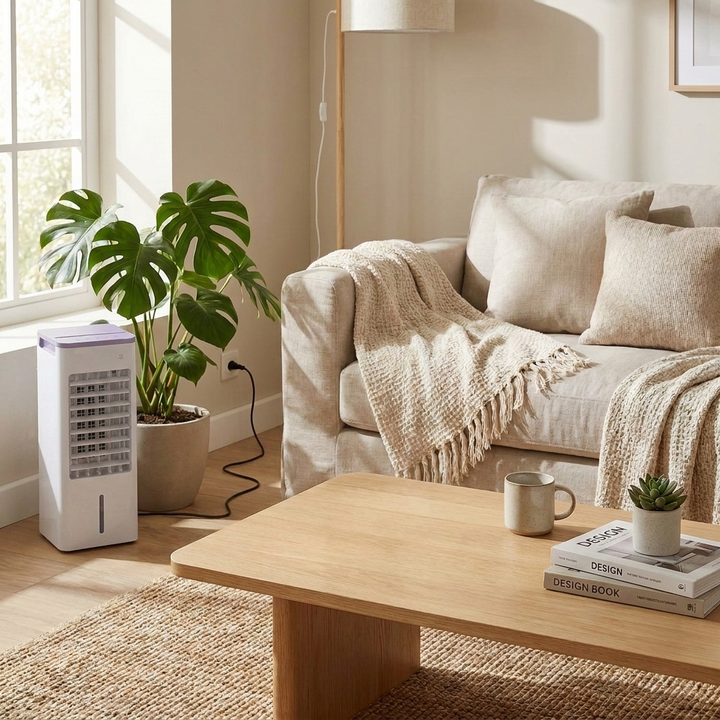 Efficiënte mobiele airco WC2026 voor thuis en kantoor, met luchtzuivering en bevochtiging voor beter binnenklimaat.