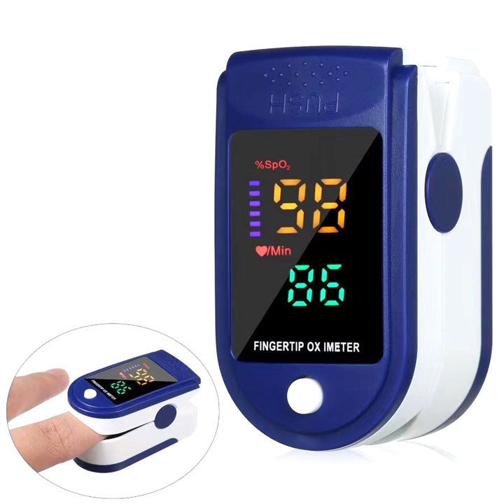 Digitale vingertop pulsoximeter voor monitoring van SpO2 en polsslag, snel resultaat.
