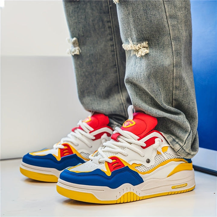 "Dynamisch ontworpen Ryker sneakers, ademend en comfortabel voor moderne mannen; sportieve, eigentijdse look."