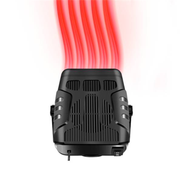 Compacte autoverwarming in werking tijdens koude omstandigheden