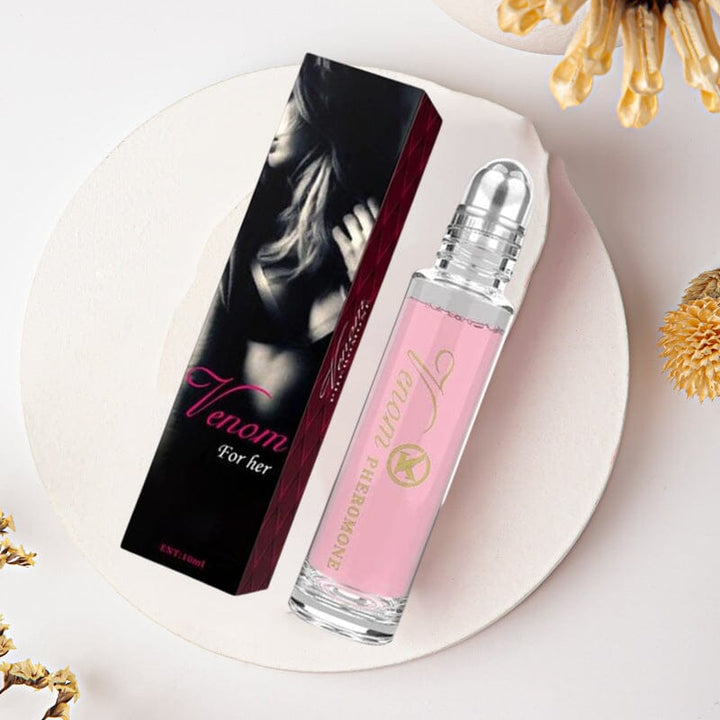 "Elegant feromoonparfum voor vrouwen met rollerball-applicator, licht geparfumeerd en ftalaatvrij voor dagelijkse aantrekking