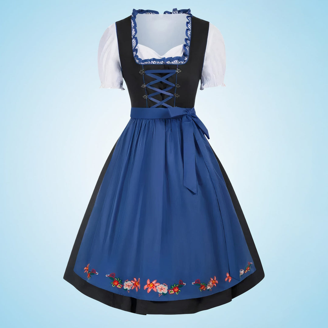 Elegante dames Oktoberfest jurk met rijke borduursels, stijlvol ontwerp, perfecte pasvorm, comfortabele stof.