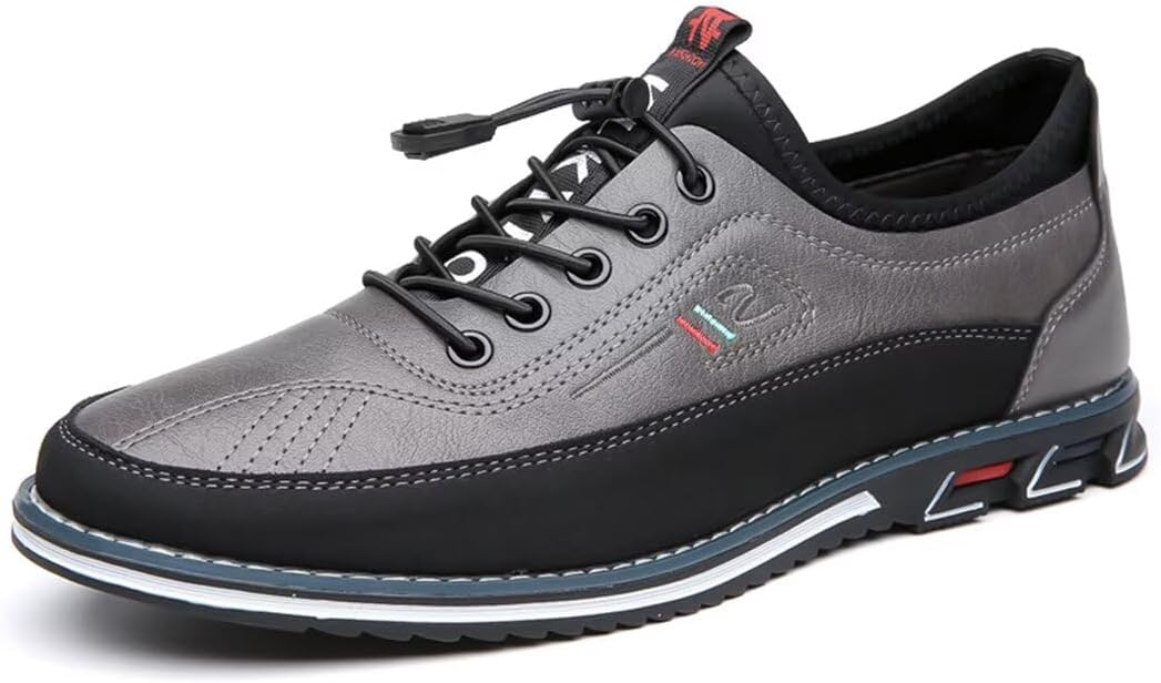 "Elegante formele heren schoenen van leer met tijdloos ontwerp, elastische veters, ademend materiaal en lichte schokabsorptie