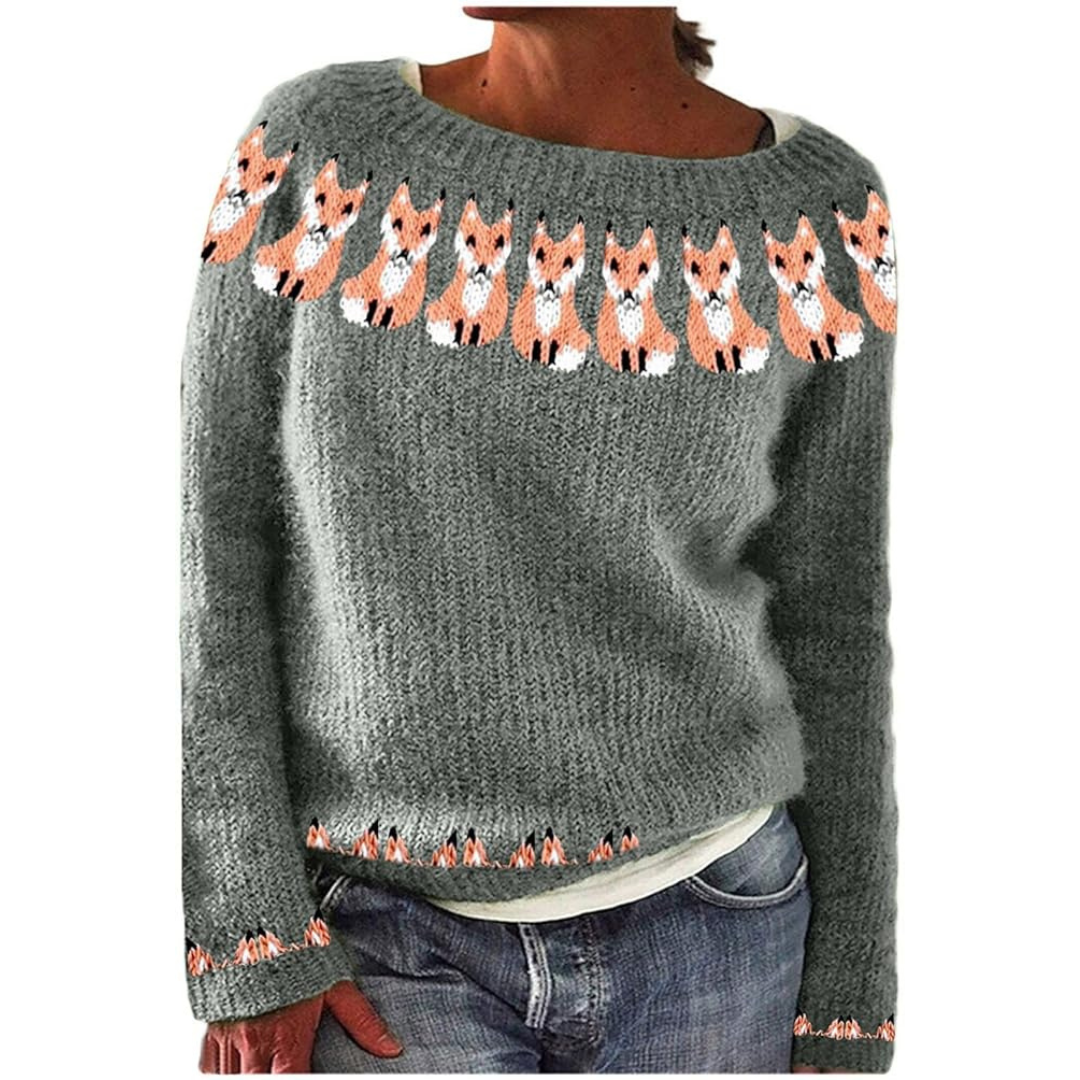 "Elegante groene wollen trui voor dames met klassieke snit, zacht en comfortabel voor koude dagen, perfect te combineren."