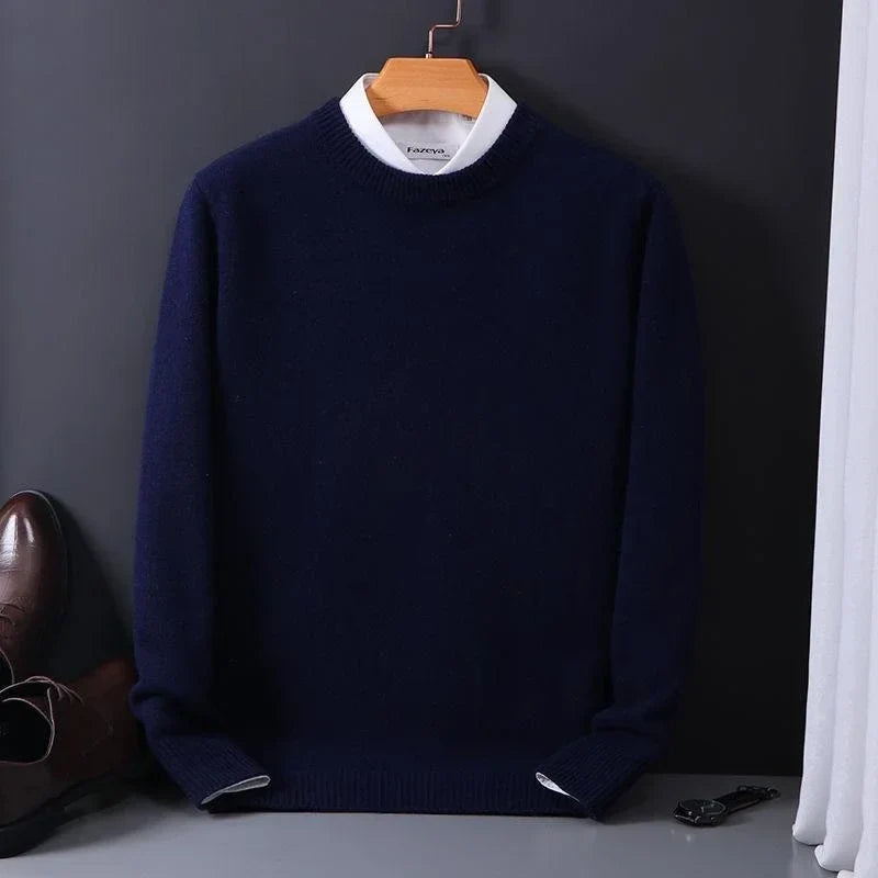 "Elegante kasjmier trui in diverse kleuren, zachte luxe stof, ideaal voor stijl en comfort op koude dagen."