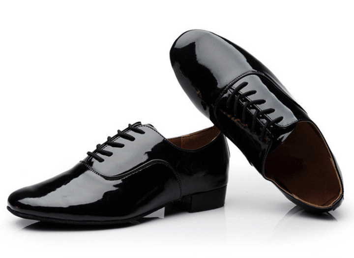 "Elegante leren Latin dansschoenen met zachte zool voor comfort, ideaal voor stijlvolle danssessies"