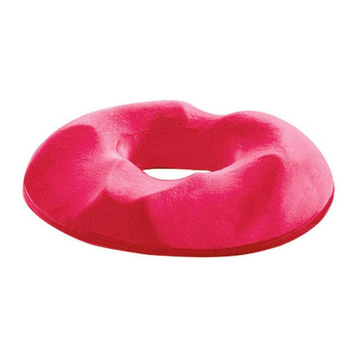 "Ergonomisch donutkussen voor aambeienpijn en stuitklachten, biedt zachte ondersteuning en drukverlichting bij het zitten."