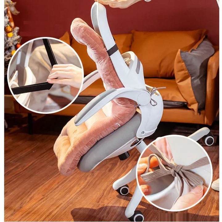 Ergonomisch zitkussen, grijs, met drukverlagend schuim, zachte bekleding en antislip onderkant voor ultiem zitcomfort.