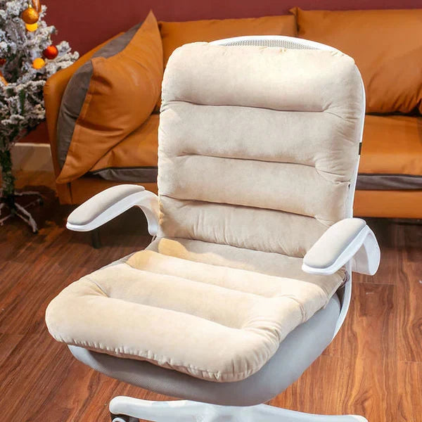 Ergonomisch zitkussen, grijs, met drukverlagend schuim, zachte bekleding en antislip onderkant voor ultiem zitcomfort.