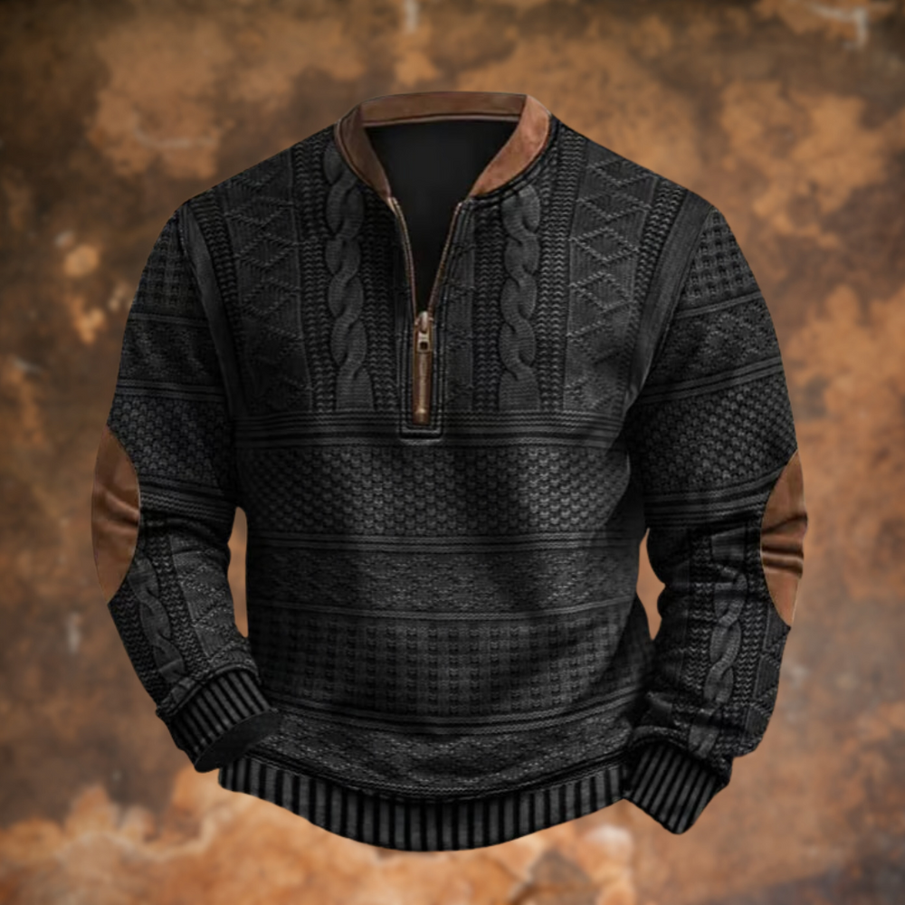 Comfortabele Ethan heren trui met rits, perfect als warme bovenkleding voor winterse dagen.