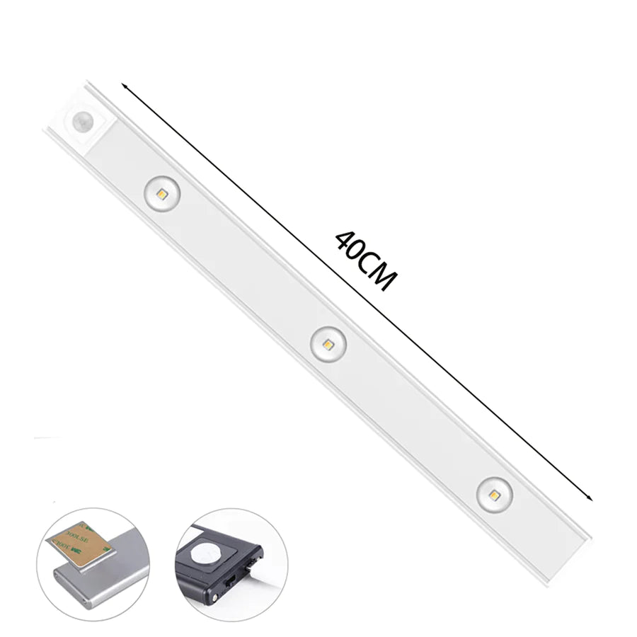 Eenvoudig te monteren draadloze LED wandlamp, met bewegingssensor en instelbare lichtkleur.
