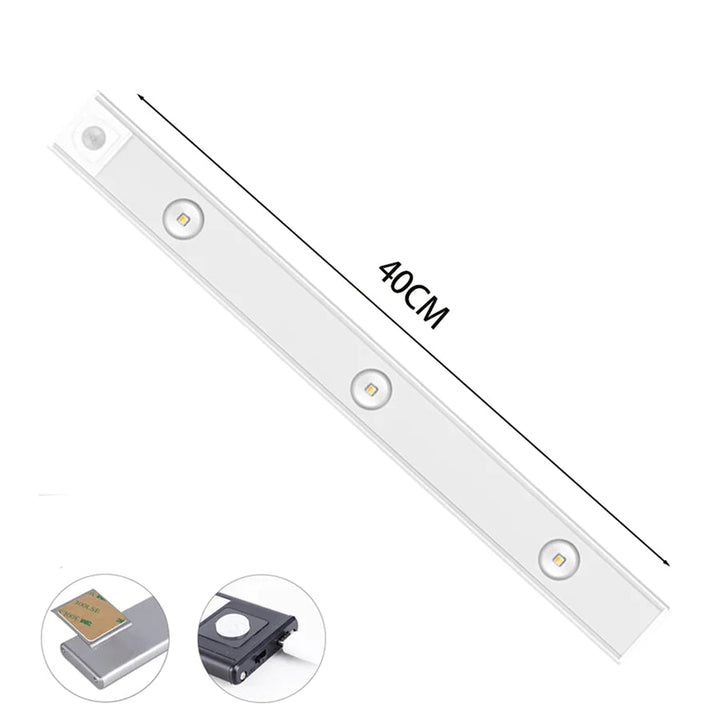 Eenvoudig te monteren draadloze LED wandlamp, met bewegingssensor en instelbare lichtkleur.