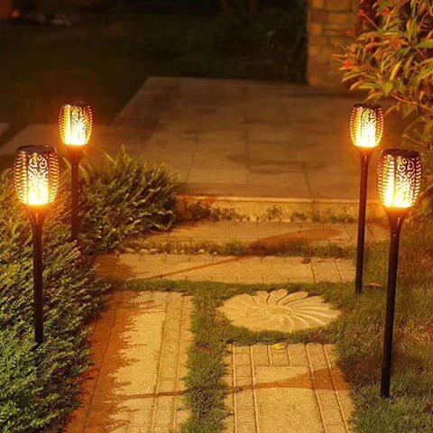2x Zonne-Tuinlantaarns - Sfeervolle Buitenverlichting