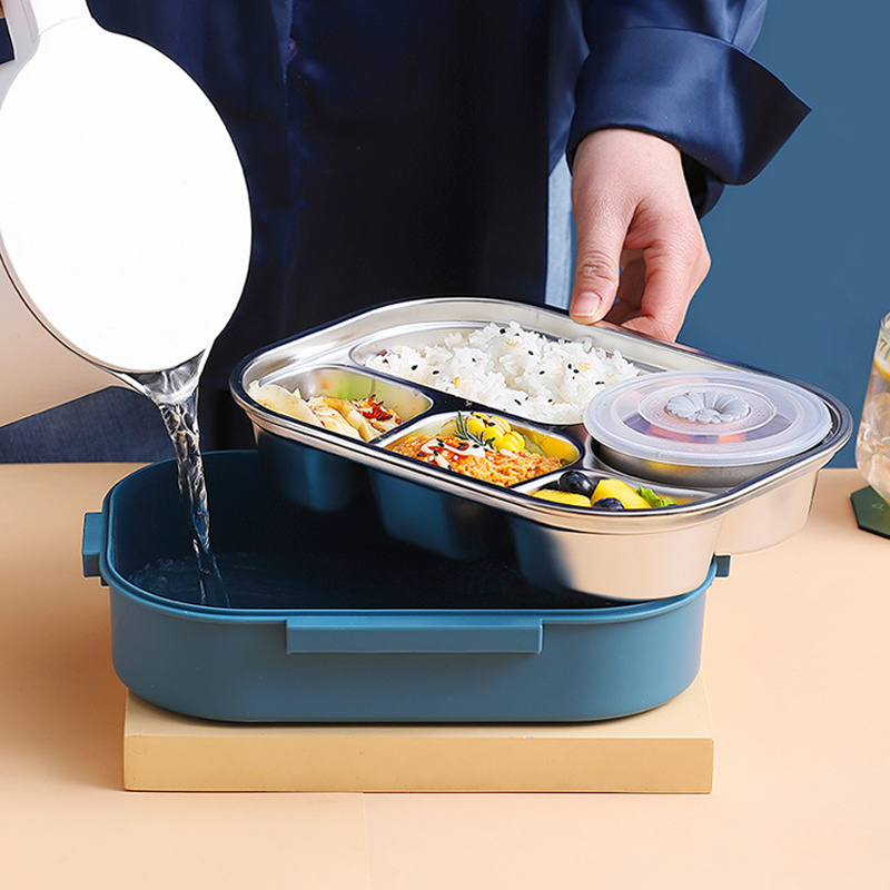 Isolerende lunchbox voor volwassenen en kinderen, geschikt voor warme gerechten.