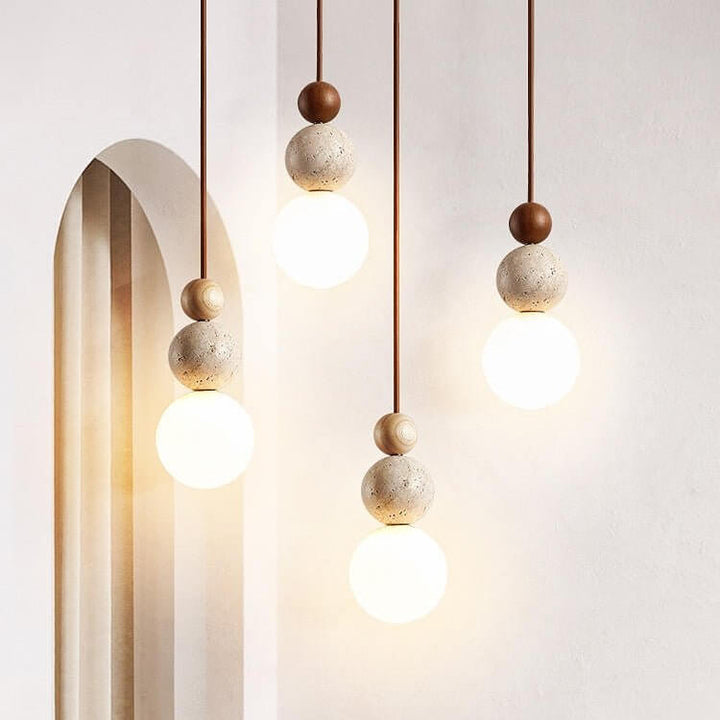 Moderne Hanglamp Travertin - Eenvoudig Design