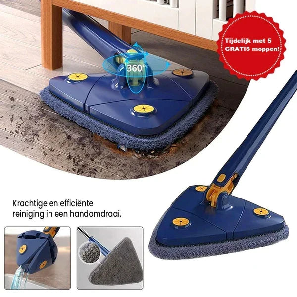 Korte productweergave van de EasyClean ProSwivel 360° vloermop met dweil