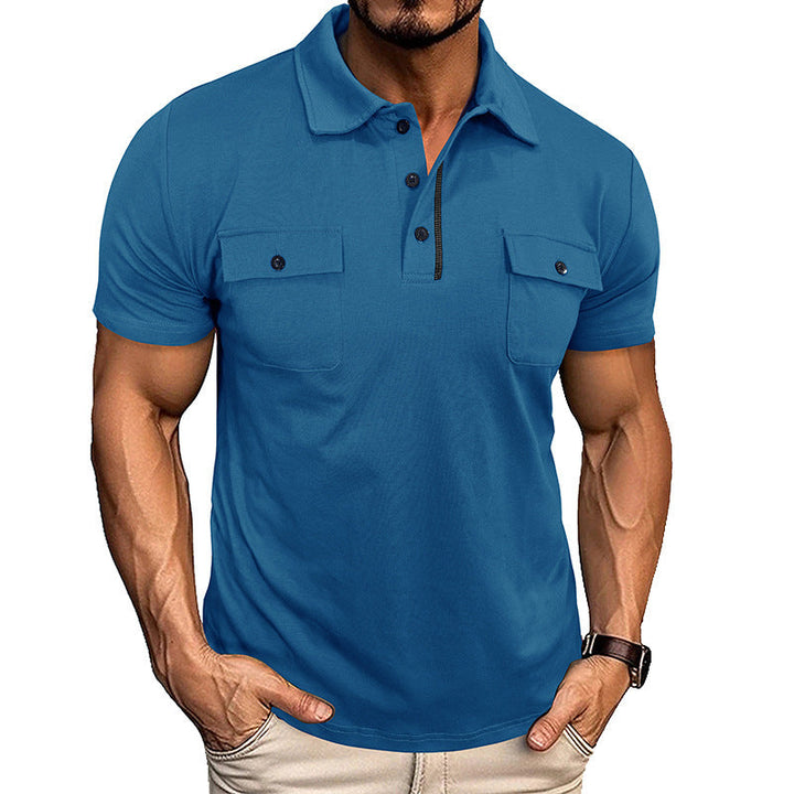 Comfortabel casual herenshirt met korte mouwen en ademende stof