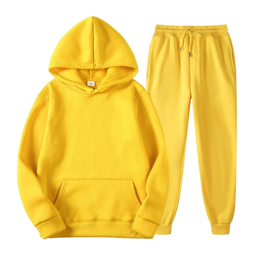 Gele heren jogging set voor een opvallende look