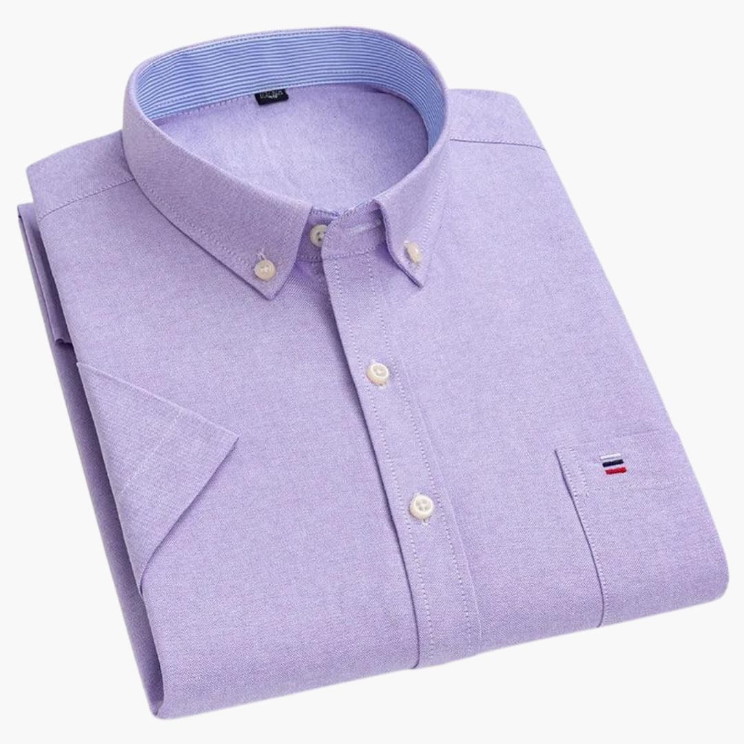 Geruit heren overhemd met korte mouwen, dé ideale zomerkleding voor een smart casual of zakelijke outfit.