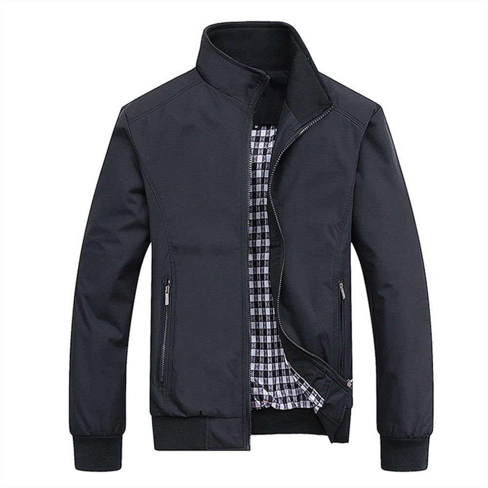 Comfortabele heren retro winterjas, wind- & waterdicht. Stijlvolle casual tussenjas voor herenmode.