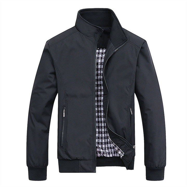 Comfortabele heren retro winterjas, wind- & waterdicht. Stijlvolle casual tussenjas voor herenmode.