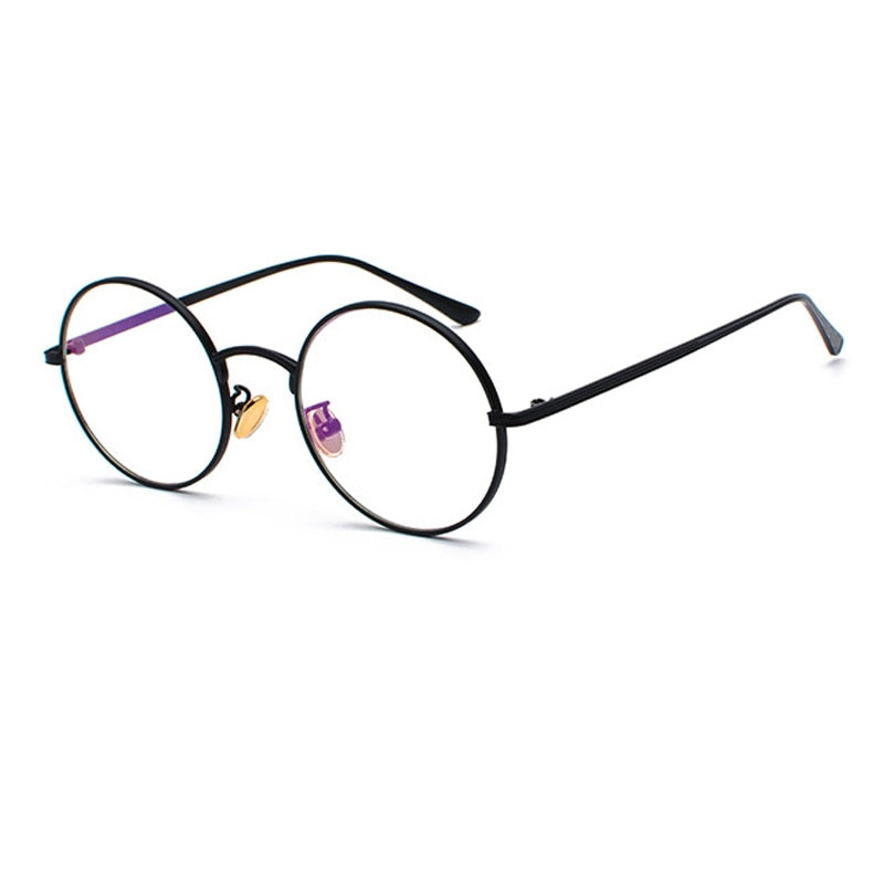 Retro heren zonnebril met rond metalen frame, klassieke look en UV400 bescherming voor mannen.