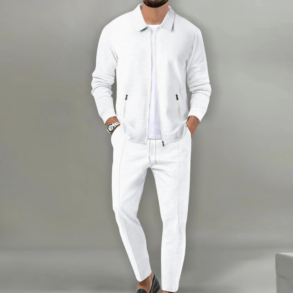 Heren trainingspak in wit design voor casual gebruik
