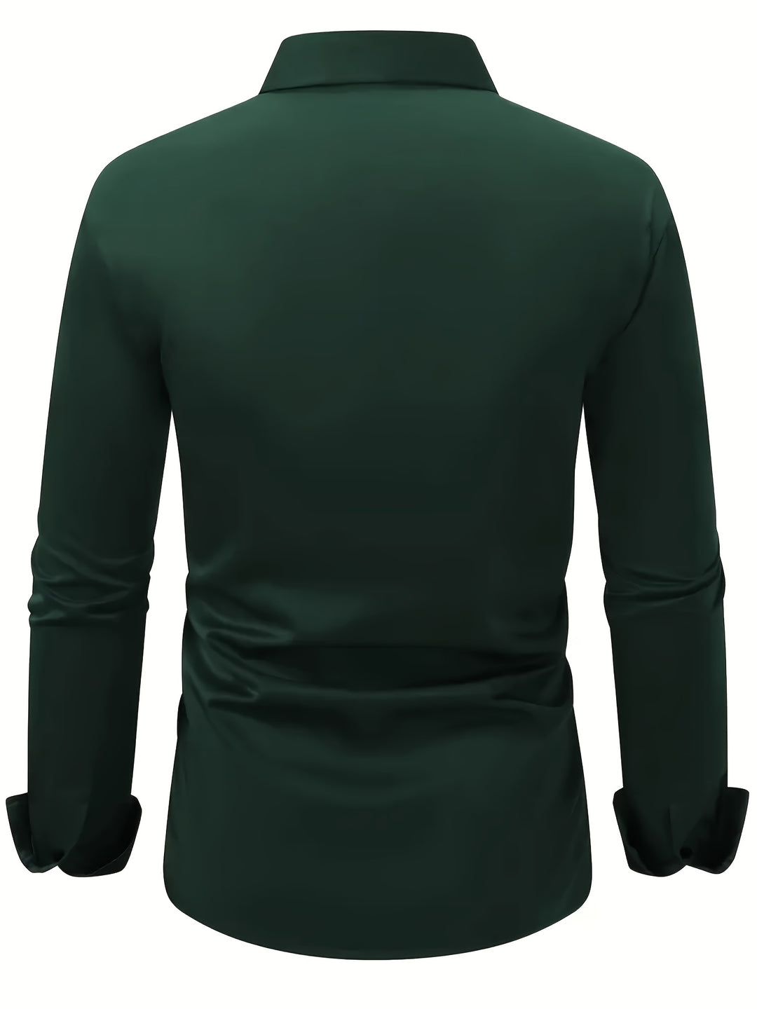 Modieus heren overhemd, semi-doorschijnend, slim fit, met lange mouwen, voor een elegante outfit.