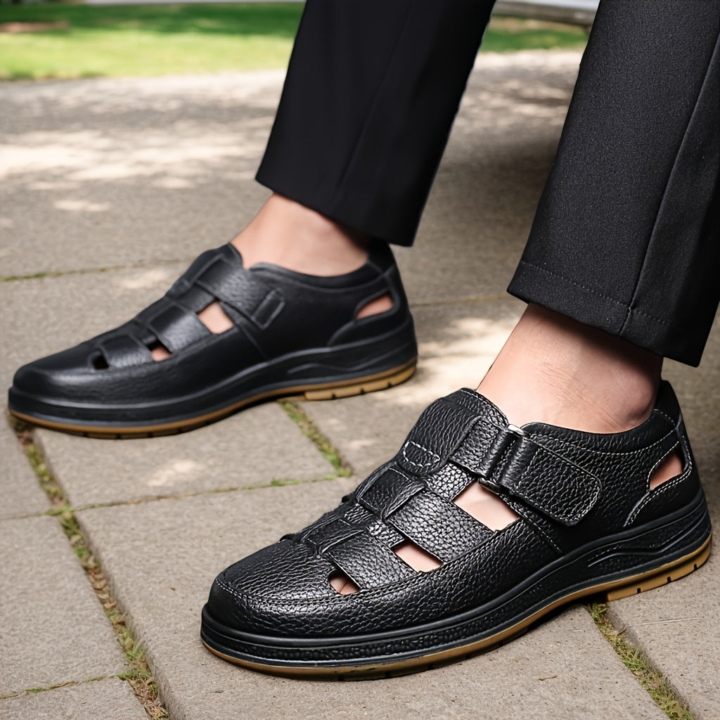 Ademende heren zomer sandalen, antigeur; perfect voor actieve mannen & warme dagen.