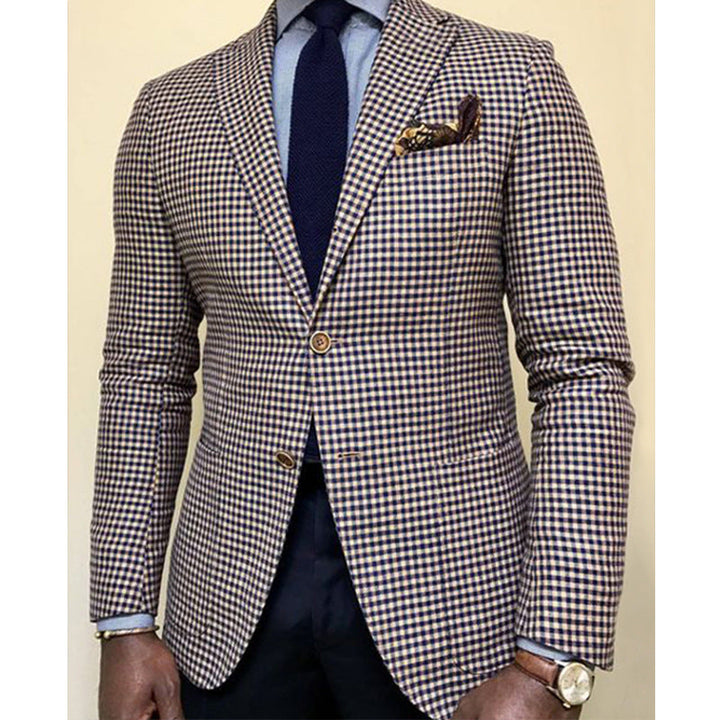 Stijlvolle heren blazer met uniek motief voor een moderne business casual look