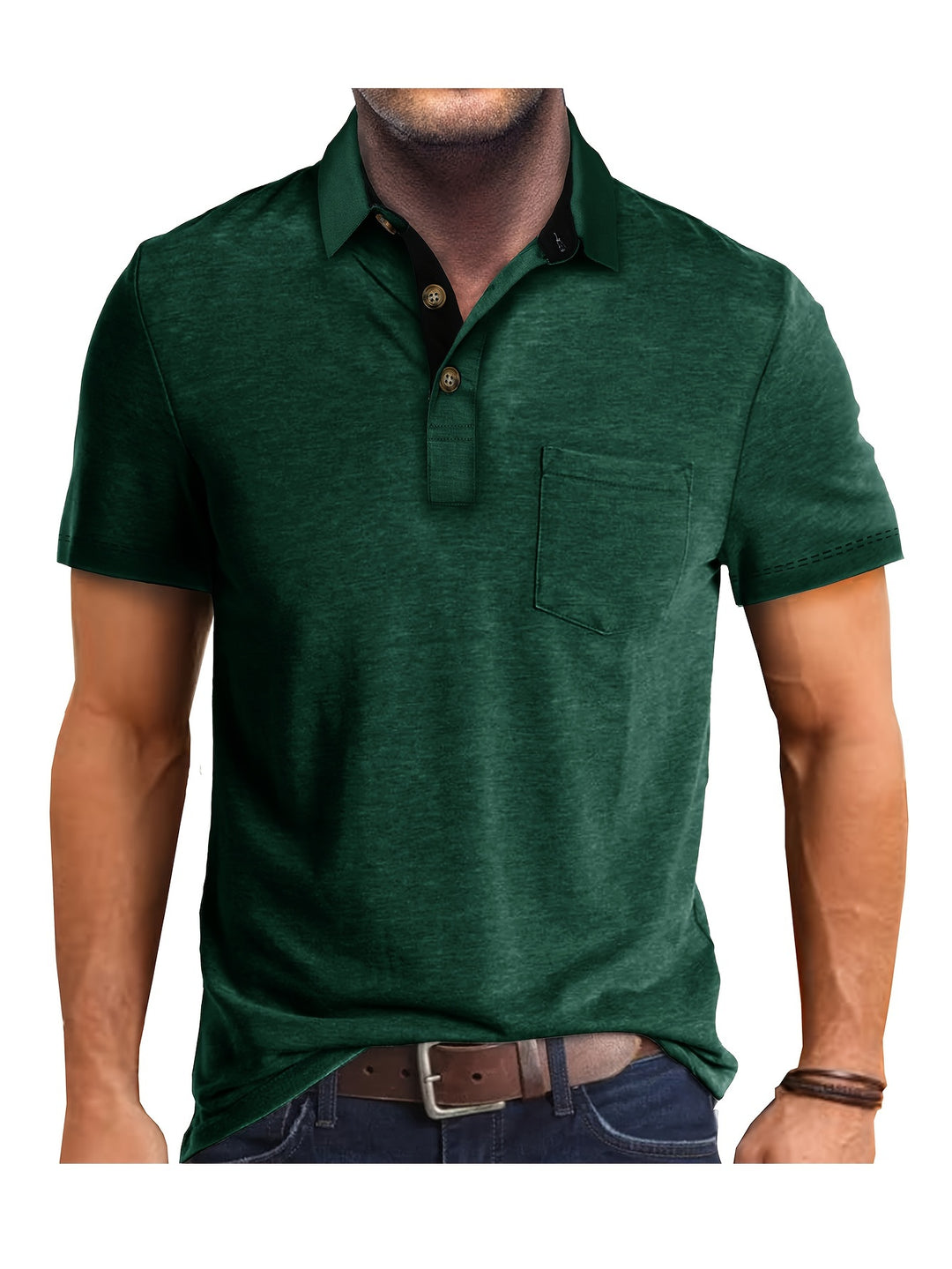 Comfortabele heren kleding: casual overhemd met korte mouw