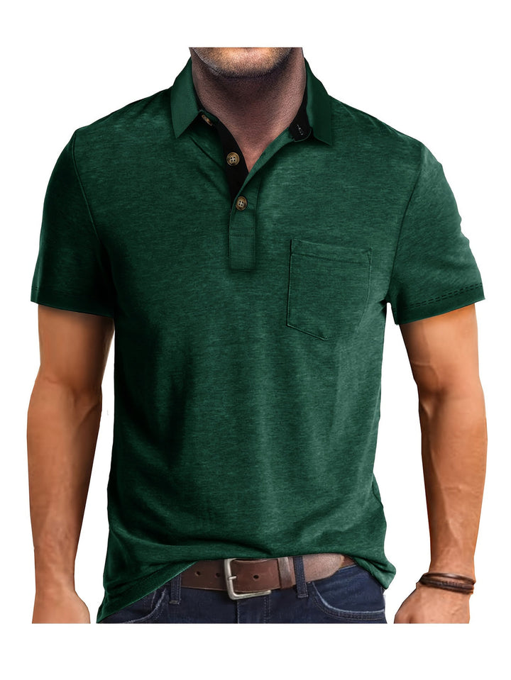 Comfortabele heren kleding: casual overhemd met korte mouw