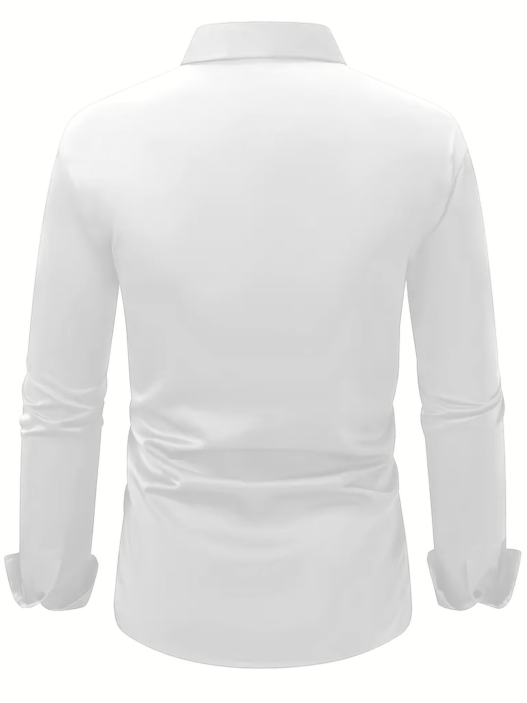 Semi-doorschijnend heren overhemd, lange mouw, reverskraag, stijlvol en modieus voor de moderne man.